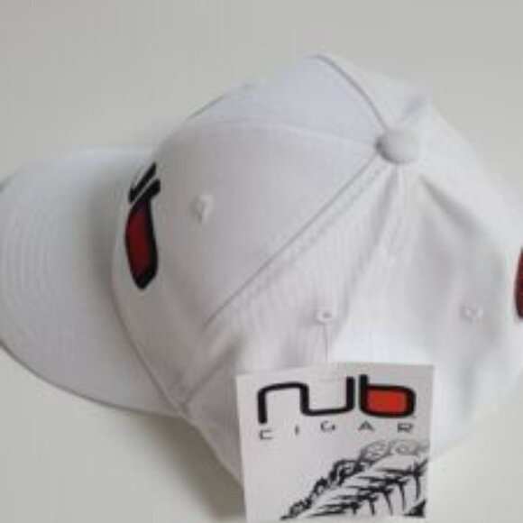 OLIVA NUB CIGAR EMBROIDERED ADJUSTABLE CIGAR CAP HAT - WHITE OS NWT​​​​​​​​​​ - Picture 2 of 5